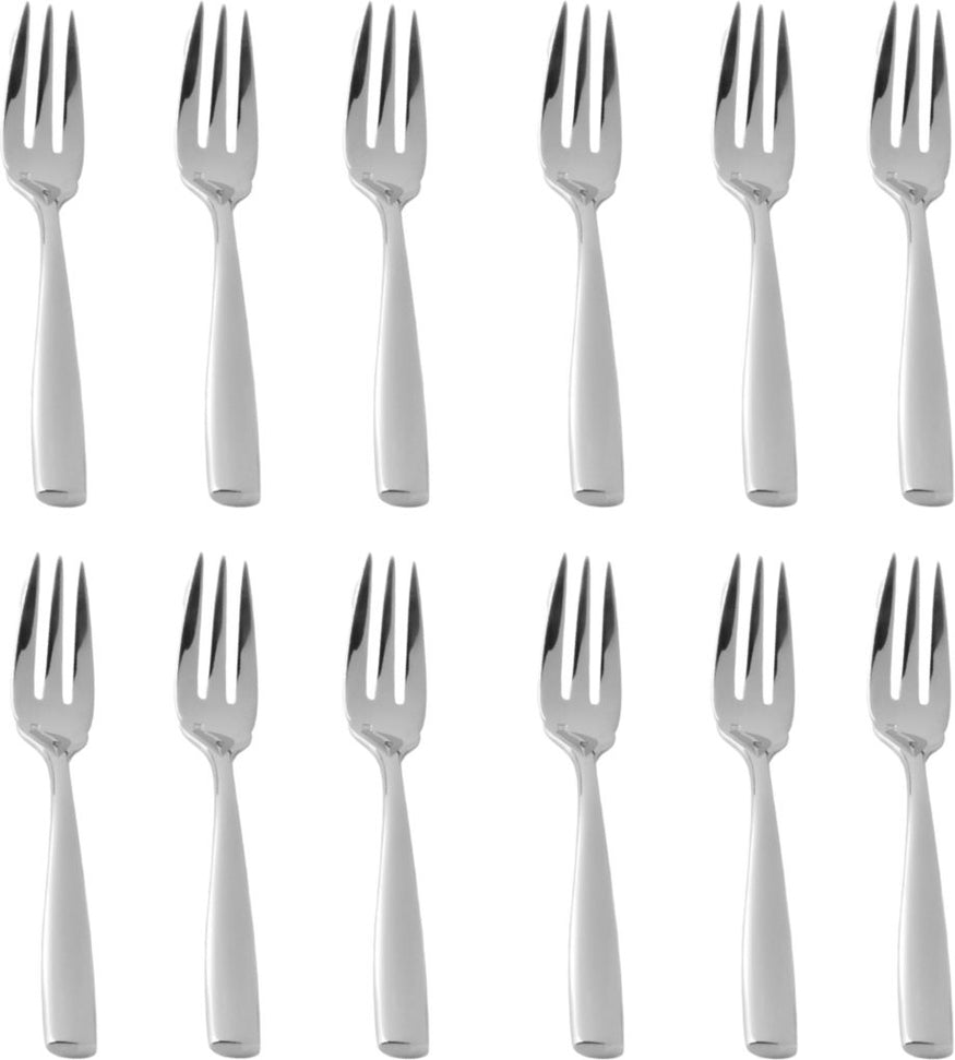 Fortessa - 7.2" Stainless Steel Lucca Fish Fork, Pack of 12 - 1.5.102.00.031