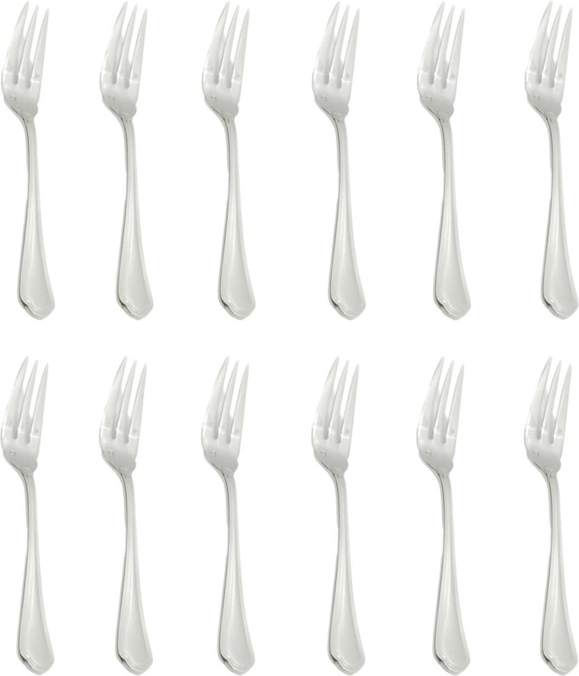 Fortessa - 7.3" Stainless Steel Medici Fish Fork, Pack of 12 - 1.5.110.00.031
