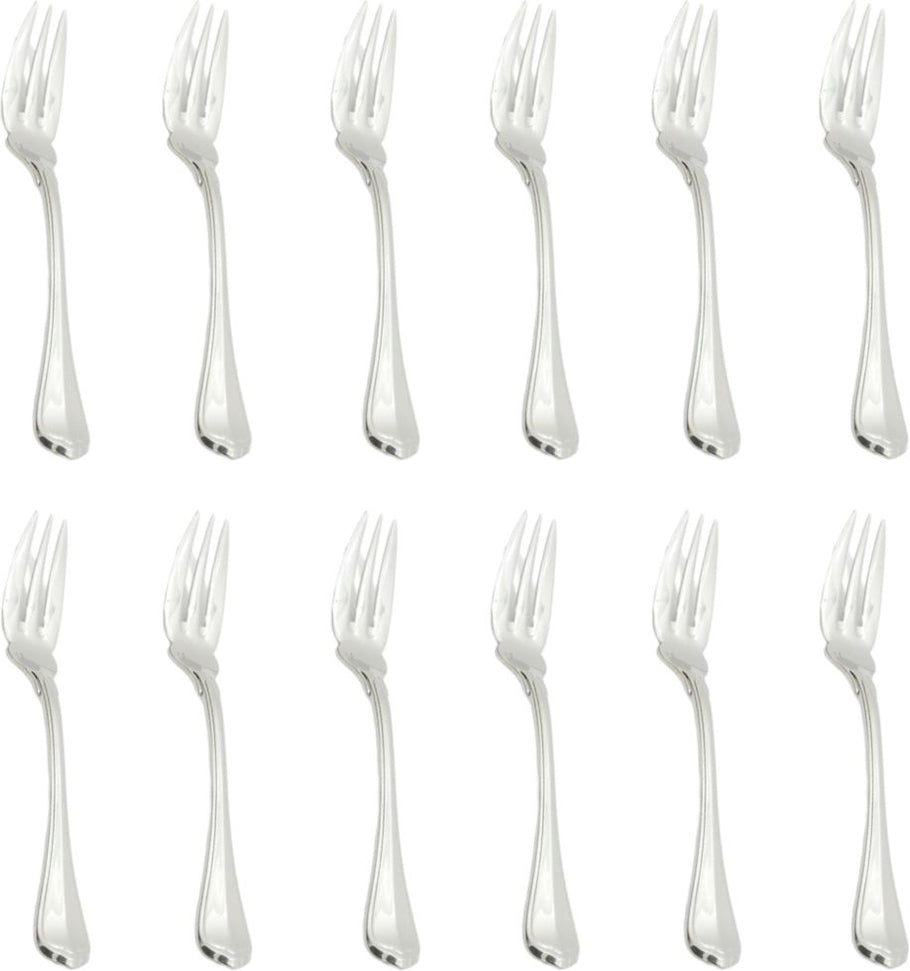 Fortessa - 7.4" Stainless Steel San Marco Fish Fork, Pack of 12 - 1.5.190.00.031