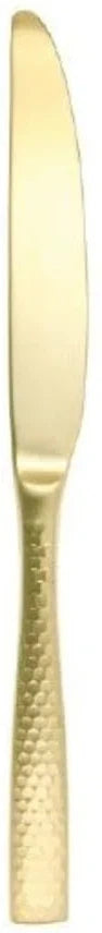Fortessa - 7.5" Lucca Faceted Brushed Gold Fish Knife, Pack of 12 - 1.9B.102.FC.032