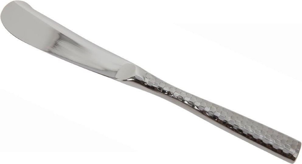 Fortessa - 7.5" Stainless Steel Lucca Faceted Fish Knife, Pack of 12 - 1.5.102.FC.032