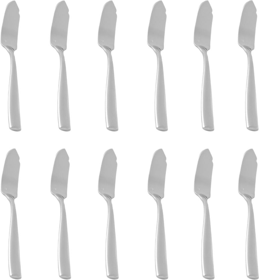 Fortessa - 7.5" Stainless Steel Lucca Fish Knife, Pack of 12 - 1.5.102.00.032