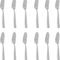 Fortessa - 7.5" Stainless Steel Lucca Fish Knife, Pack of 12 - 1.5.102.00.032