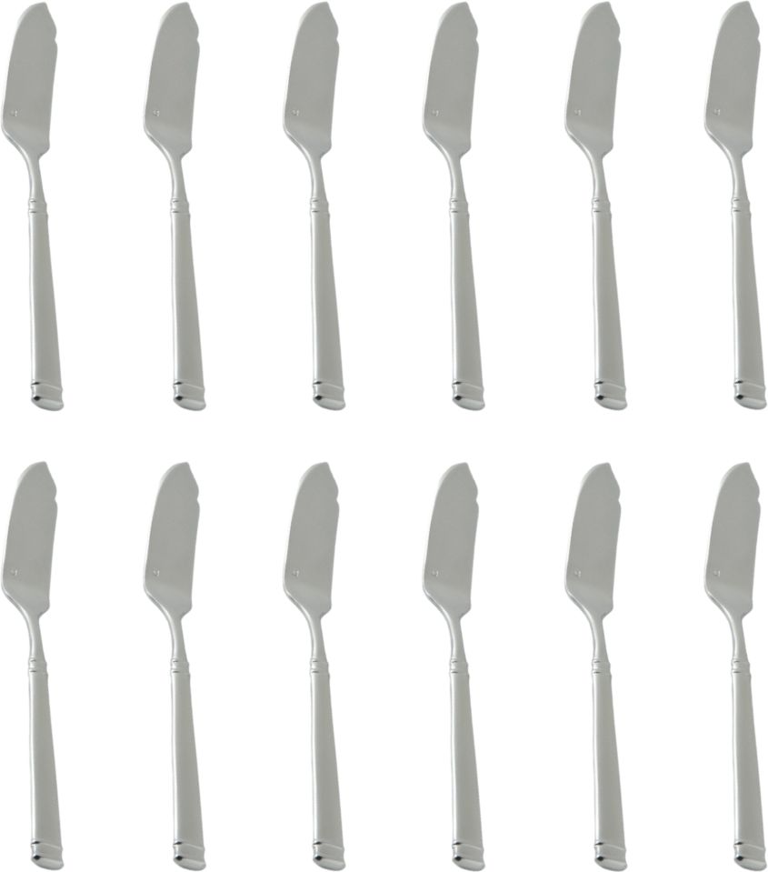 Fortessa - 7.6" Stainless Steel Bistro Fish Knife, Pack of 12 - 1.5.130.00.032
