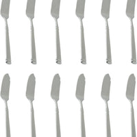 Fortessa - 7.6" Stainless Steel Bistro Fish Knife, Pack of 12 - 1.5.130.00.032