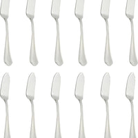 Fortessa - 7.6" Stainless Steel Medici Fish Knife, Pack of 12 - 1.5.110.00.032