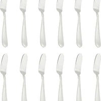 Fortessa - 7.8" Stainless Steel Caviar Fish Knife, Pack of 12 - 1.5.136.00.032