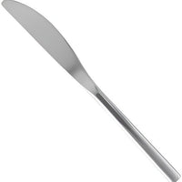 Fortessa - 8" Arezzo Stainless Steel Solid Handle Dessert Knives, Pack of 12 - 1.5.165.00.015