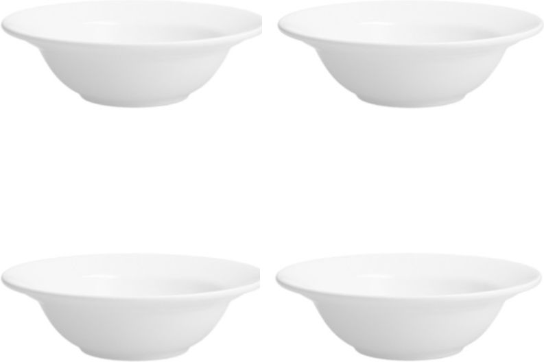 Fortessa - 8 Oz Andromeda Rimmed Cereal Bowl, Pack of 4 - HBW-00-212