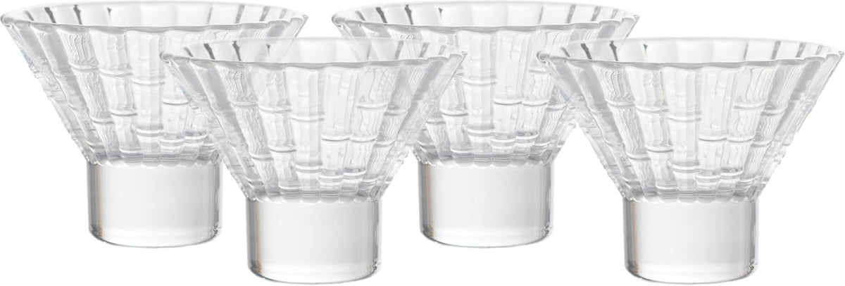 Fortessa - 8 Oz Mahalo Clear Martini Stackable Glass, Pack of 4 - MAHALO.CL.4.06