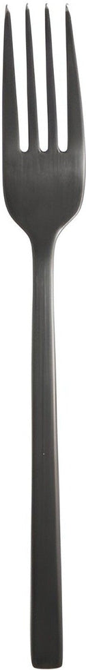 Fortessa - 8.25" Arezzo Brushed Black Titan PVD Stainless Steel Table Forks, Pack of 12 - 1.6B.165.00.002