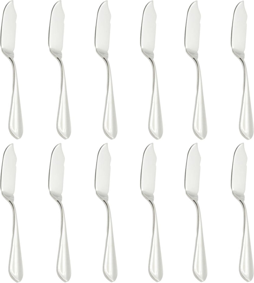 Fortessa - 8.3" Stainless Steel Forge Fish Knife, Pack of 12 - 1.5.109.00.032