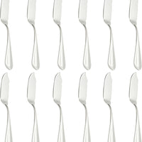 Fortessa - 8.3" Stainless Steel Forge Fish Knife, Pack of 12 - 1.5.109.00.032