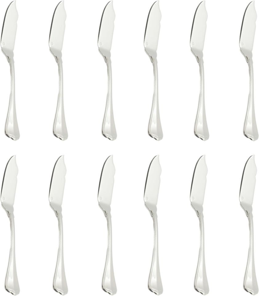 Fortessa - 8.3" Stainless Steel San Marco Fish Knife, Pack of 12 - 1.5.190.00.032