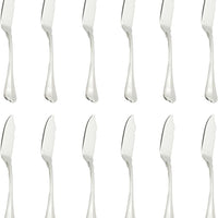Fortessa - 8.3" Stainless Steel San Marco Fish Knife, Pack of 12 - 1.5.190.00.032