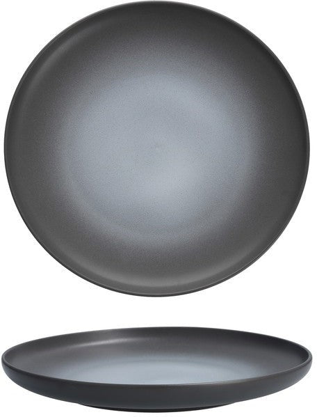 Fortessa - 8.5" Hugo Charcoal Coupe Plate, Pack of 4 (Collection No 1) - CT.0212.23