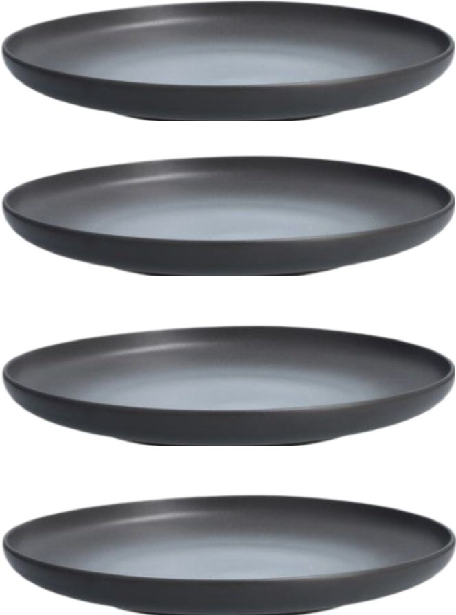 Fortessa - 8.5" Hugo Charcoal Coupe Plate, Pack of 4 (Collection No 1) - CT.0212.23