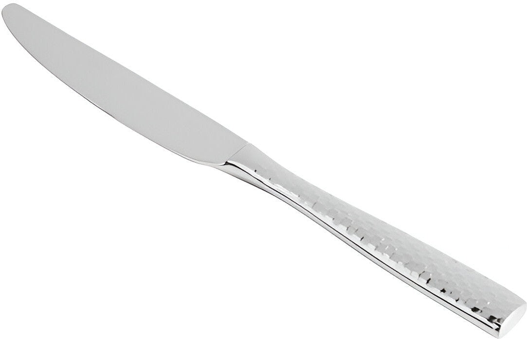 Fortessa - 8.5" Lucca Faceted Stainless Steel Dessert Knives, Pack of 12 - 1.5.102.FC.015