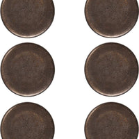 Fortessa - 8.7" Nivo Metallic Salad Plate Flat Coupe, Pack of 6 - D752.022.0000