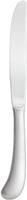Fortessa - 9.5" Mariposa Stainless Steel Brushed Table Knife, Pack of 12 - 1.5B.115.00.005