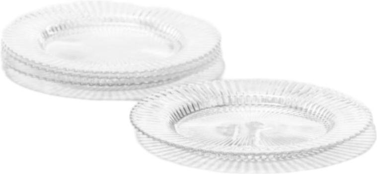Fortessa - Archie Clear 10.6" Dinner Plate, Pack of 4 - ARCHIE.CL.05