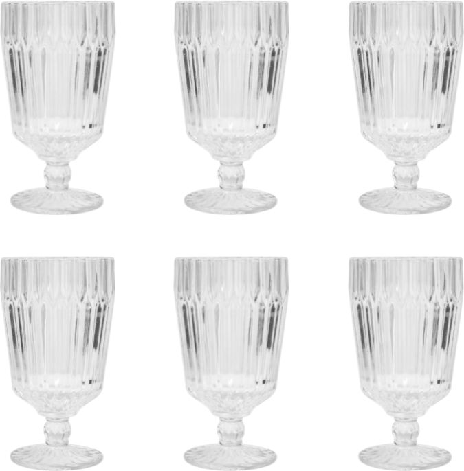 Fortessa - Archie Clear 14.2 Oz Goblet Glass, Pack of 6 - ARCHIE.CL.01