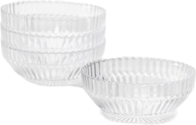 Fortessa - Archie Clear 22.8 Oz Cereal Bowl, Pack of 4 - ARCHIE.CL.07