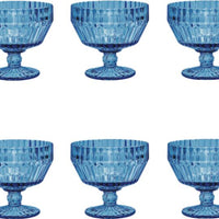 Fortessa - Archie Cornflower 10 Oz Footed Dessert Bowl, Pack of 6 - ARCHIE.BL.02