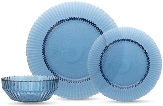 Fortessa - Archie Cornflower 12 Pc Glass Dinnerware Set - 12PPS.ARCHIE.BL