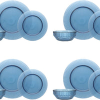 Fortessa - Archie Cornflower 12 Pc Glass Dinnerware Set - 12PPS.ARCHIE.BL