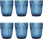 Fortessa - Archie Cornflower 12.5 Oz Double Old Fashioned Glass, Pack of 6 - ARCHIE.BL.04