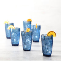 Fortessa - Archie Cornflower 14.8 Oz Iced Beverage Glass, Pack of 6 - ARCHIE.BL.03