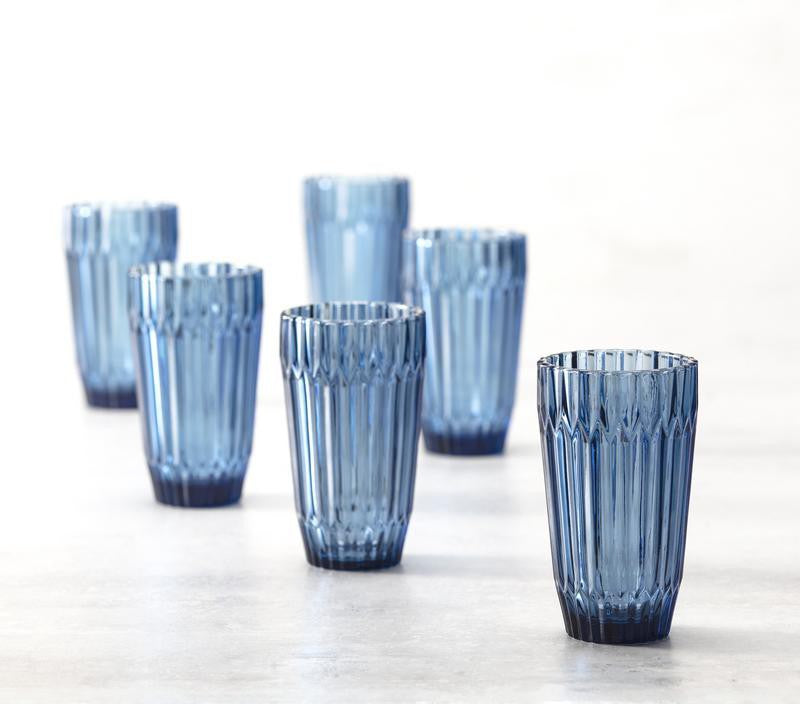 Fortessa - Archie Cornflower 14.8 Oz Iced Beverage Glass, Pack of 6 - ARCHIE.BL.03