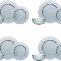 Fortessa - Archie Dusk 12 Pc Glass Dinnerware Set - 12PPS.ARCHIE.DB