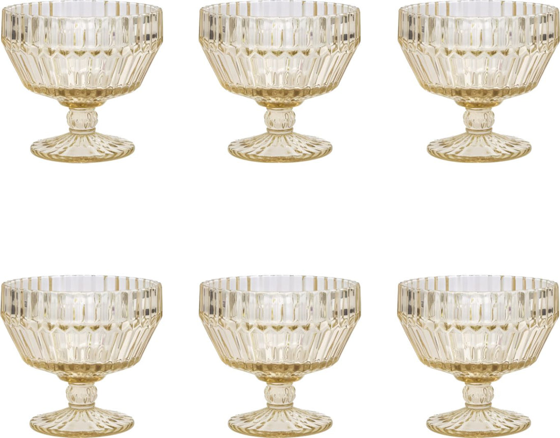 Fortessa - Archie Ginger Gold 10 Oz Footed Dessert Bowl, Pack of 6 - ARCHIE.GG.02