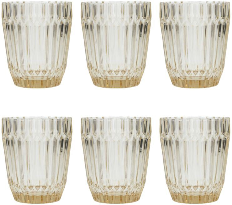 Fortessa - Archie Ginger Gold 12.5 Oz Double Old Fashioned Glass, Pack of 6 - ARCHIE.GG.04