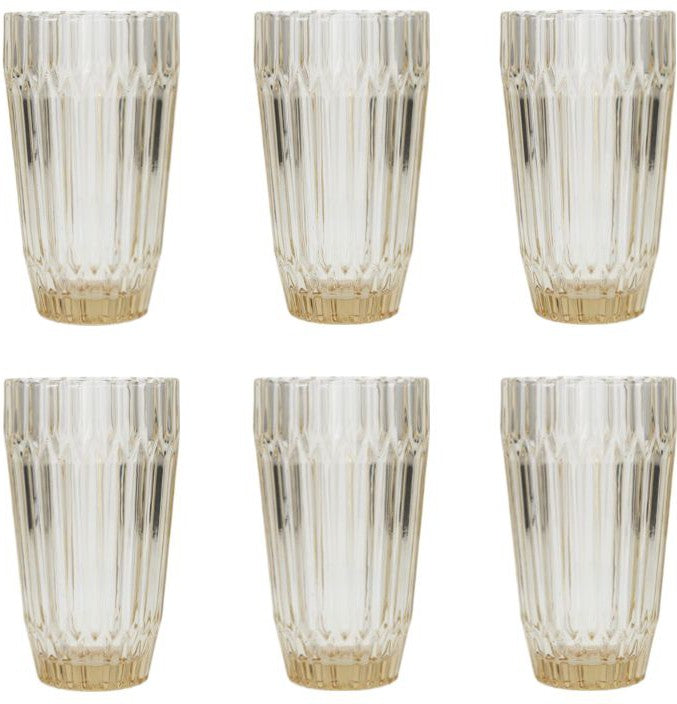 Fortessa - Archie Ginger Gold 14.8 Oz Iced Beverage Glass, Pack of 6 - ARCHIE.GG.03