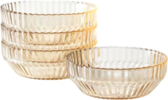 Fortessa - Archie Ginger Gold 22.8 Oz Cereal Bowl, Pack of 4 - ARCHIE.GG.07