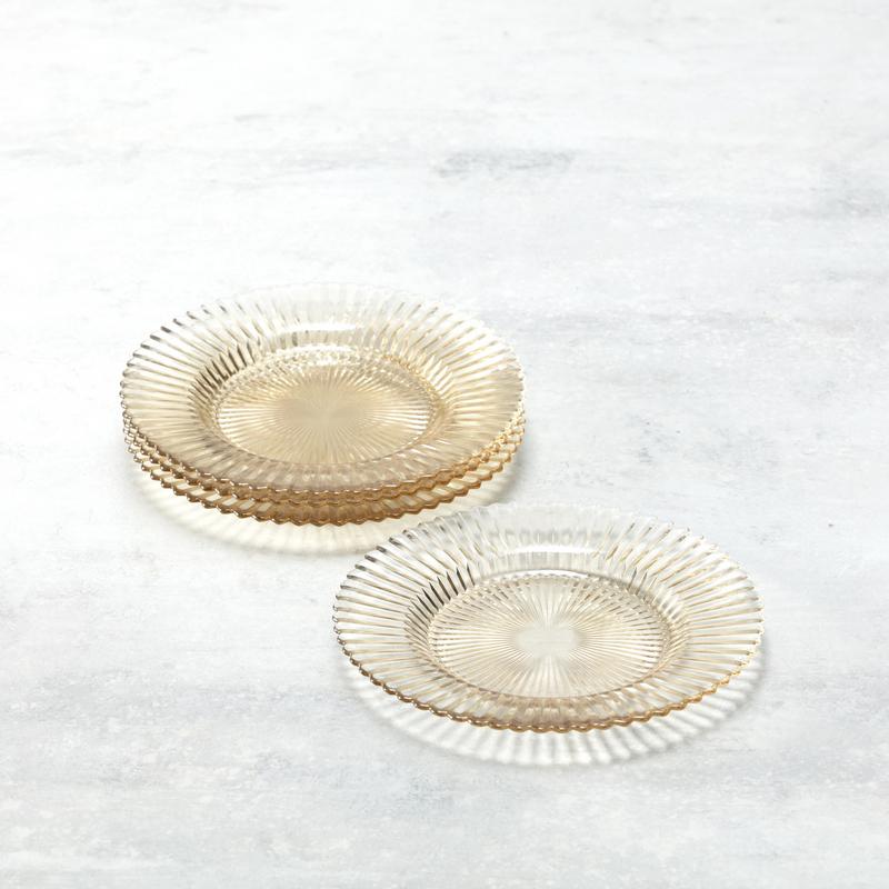 Fortessa - Archie Ginger Gold 8.5" Salad/Dessert Plate, Pack of 4 - ARCHIE.GG.06
