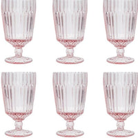 Fortessa - Archie Pink 14.2 Oz Goblet Glass, Pack of 6 - ARCHIE.PK.01