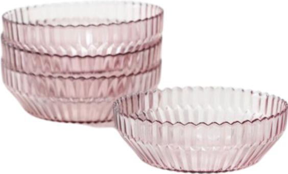 Fortessa - Archie Pink 22.8 Oz Cereal Bowl, Pack of 4 - ARCHIE.PK.07