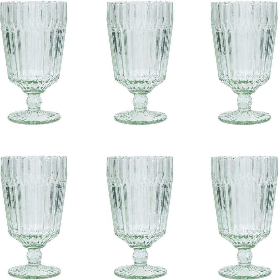 Fortessa - Archie Sage 14.2 Oz Goblet Glass, Pack of 6 - ARCHIE.SG.01