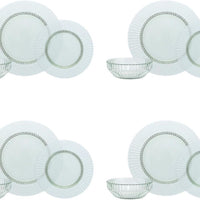 Fortessa - Archie Verde 12 Pc Glass Dinnerware Set - 12PPS.ARCHIE.VD