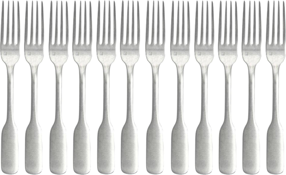 Fortessa - Ashton 8" Antiqued Table Fork, Pack of 12 - 1.5T.111.00.002