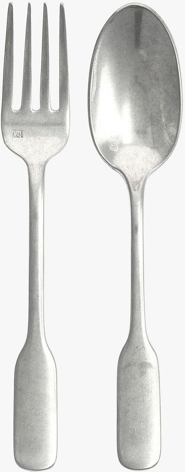 Fortessa - Ashton Antiqued 2 Pc Stainless Steel Serving Set - 2PPS-111T-05