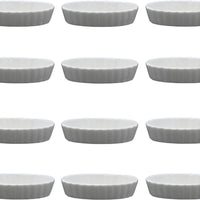 Fortessa - Basics 5.25x3.25" Oval Creme Brulee/Tart Dish, Pack of 12 - 5100.F0000.17
