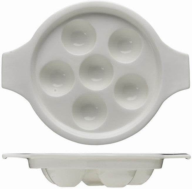 Fortessa - Basics 8.25" Escargot Dish with Handles, Pack of 6 - 5100.F0000.31