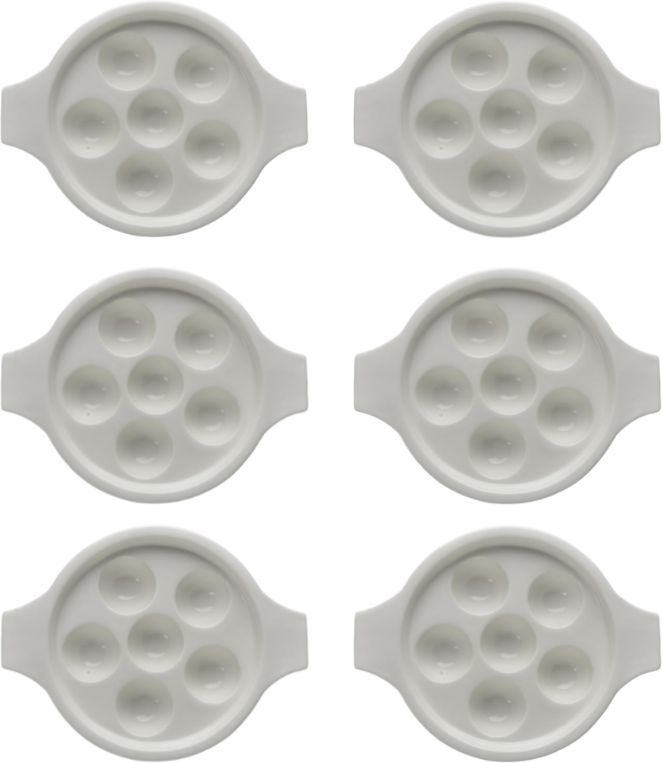 Fortessa - Basics 8.25" Escargot Dish with Handles, Pack of 6 - 5100.F0000.31