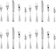 Fortessa - Bastille 20 Pc Flatware Set - 5PPS-DV664-20