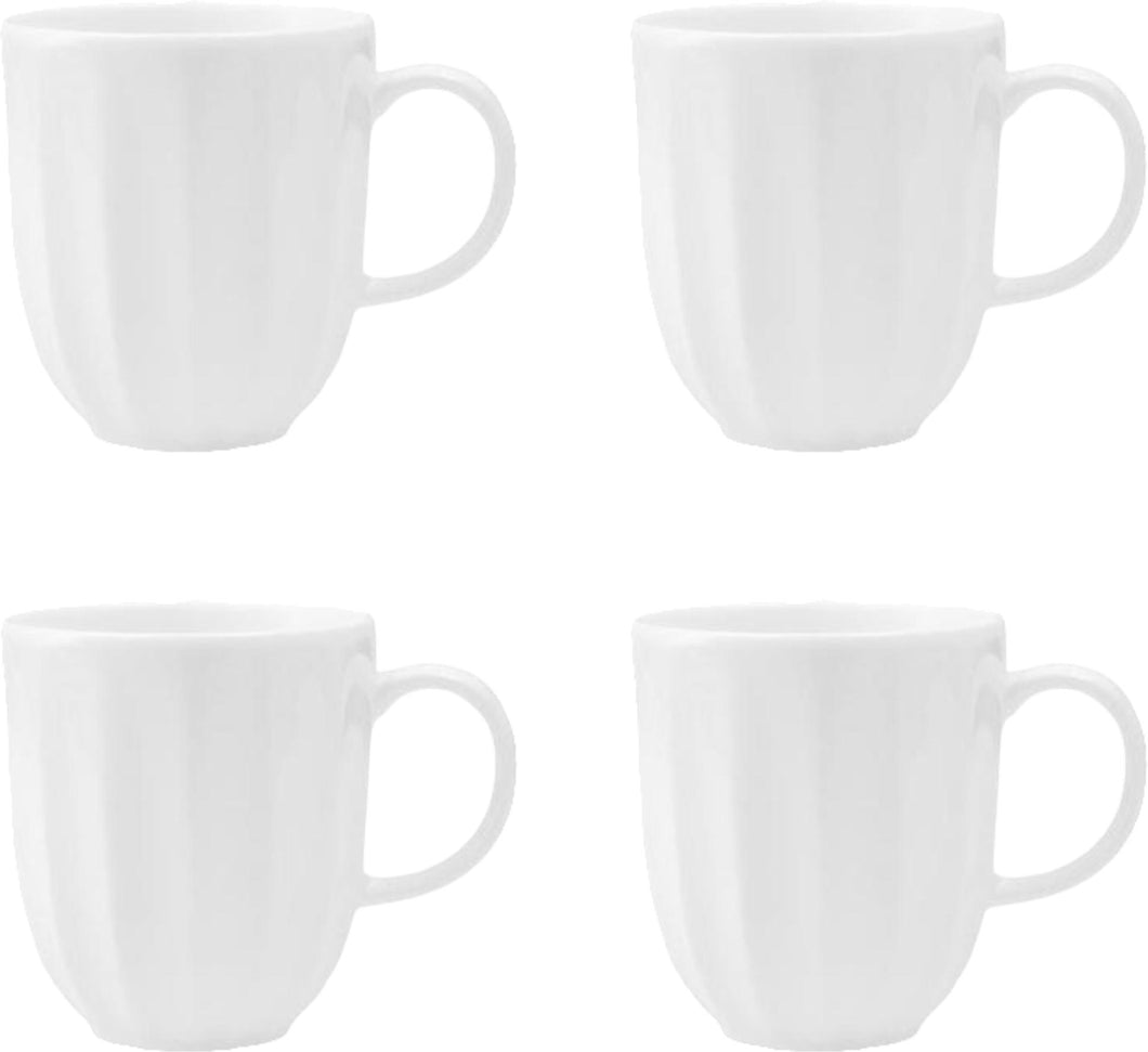 Fortessa - Blyss 11.75 Oz White Mug, Pack of 4 - FBC-BL-888